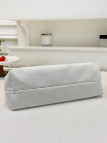 两件套，定制女士零钱包，独特大容量，轻便可折叠，时尚双提手，可印字母、照片，适合作为礼物，休闲百搭，可用于学校、工作、收纳、DIY，也适合作为教师节、万圣节、情人节、婚礼、母亲节等场合的纪念品，高端百搭，适合购物、旅行，是旅行必备品，也是送给女孩的理想礼物。 - 白色 - 查看 4