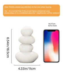 1 chiếc bình đá may mắn lớn bằng nhựa - Vật trang trí được vẽ tay, chỉ dùng cho hoa giả - Trang trí nhà cửa, văn phòng dịp lễ, quà tặng Giáng sinh và Năm mới, trang trí thẩm mỹ, điểm nhấn nhà mùa thu, trang trí bàn tiệc cưới, kệ phong cách tối giản - Nhiều màu - Xem 8