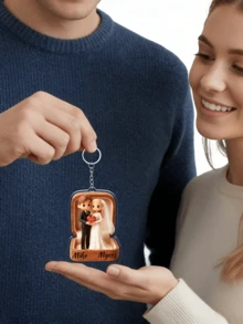 Móc khóa khắc chữ cưới theo yêu cầu, Móc khóa acrylic cá nhân hóa, Móc khóa đôi theo yêu cầu, Quà tặng ngày Valentine, Quà sinh nhật, Quà kỷ niệm, Quà tặng cặp đôi, Trang trí nhà cửa, Quà lưu niệm, Dễ thương, Chất lượng cao, Quà sinh nhật, Quà lưu niệm kỷ niệm ngày cưới, Quà lưu niệm tốt nghiệp - Nhiều màu - Xem 6
