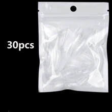 1 Set Square French Manicure Crystal Nail Extension Mold, 15 Different Sizes Reusable Nail Mold, Trapezoidal Space French Mold, Fake Nails Front Can Be Decorated With Sequins And Rhinestone Stickers, Professional Manicure Tools And Accessories, Easy To Operate, Suitable For Making Press-On Nails - Multicolor - View 10