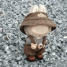 Ropa de muñeca de 17 cm para Labubu, sombrero de cubo lindo, accesorios de muñeca, conjuntos de ropa, accesorios para Labobo, adecuado para muñecas de 1ra/2da/3ra generación, regalos de cumpleaños y regalos festivos (sin muñeca) - Multicolor - Ver 8