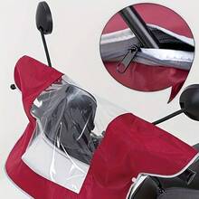 Universal Waterproof Handlebar Cover, Suitable For Motorcycles, Scooters, Bicycle Dashboards. All-Weather Protection, Easy Installation - Durable Wind And Rain Resistant Accessory - Clear - View 9