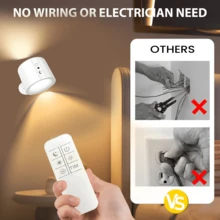2个/1个LED双面发光磁吸壁灯，LED双面磁吸柜灯，360°旋转，USB充电，三级调光，触摸和遥控，LED床头灯，室内照明，适用于客厅、卧室、走廊、床头，现代壁灯装饰，家居装饰照明，走廊照明，卧室装饰，现代装饰，展厅照明 - 彩色 - 查看 7