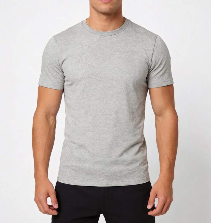 Nike Jordan Dri-Fit Solid Color Quick-Dry Crew Neck Short-Sleeve Regular T-Shirt Men's Grey - Grey - View 1