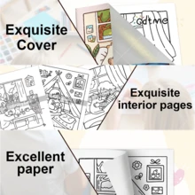 GDTME Coloring Book "My Life With Cats", 24 Pages Of Warm And Cute Moments, Relaxing Coloring Experience With Pearlescent Paper Cover. Suitable As Birthday Gift For Friends, Valentine's Day Or Women's Day Gift, Back To School Or Easter Gift, Coloring Hobby Stationery, Office Supplies. - Multicolor - View 8