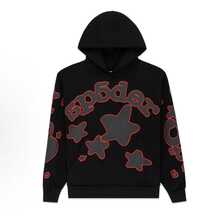 SP5DER  Spider Worldwide Tracksuit Foamed Letters Graphic Hoodies Vintage Printed Hoodie Sweatshirt Casual Oversized Long Sleeve Streetwear Hooded Pullover Streetwear Hoodies, Hooded Neck, Long Sleeve, Foamed Letters, Drop Shoulder, Loose Fit, Kangaroo Pocket, Drawstring Hoodie, Casual Pullover Sweatshirts. Easy To Wear With Leggings, Pants, Jeans, Skirts, Trousers, Etc.The Graphic Vintage Sweatshirts For Women Is A Great Choice For Daily Wear, Casual Wear, Streetwalk, City Walk, Weekends, Home Wear And So On,Suitable For Parties, Dating, Shopping, Office, Vacation, Friends Gatherings, Daily Home Life, Outdoor Activities - 黑色 - 查看 4