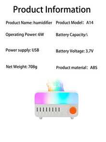 12 Farben Flammenlampe Ultraschall Luftbefeuchter - USB Nachfüllbar Leise Aromatherapie Ätherisches Öl Diffusor für Büro, Schlafzimmer, Yoga - Verschiedenfarbig - Übersicht 10