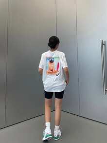 Nike Sportswear Essentials Series Fashionable Casual Shorts For Women, Fawn Brown - Black - View 9