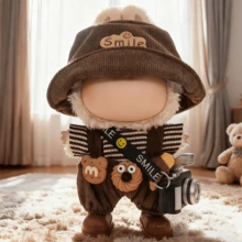 Ropa de muñeca de 17 cm para Labubu, sombrero de cubo lindo, accesorios de muñeca, conjuntos de ropa, accesorios para Labobo, adecuado para muñecas de 1ra/2da/3ra generación, regalos de cumpleaños y regalos festivos (sin muñeca) - Multicolor - Ver 2