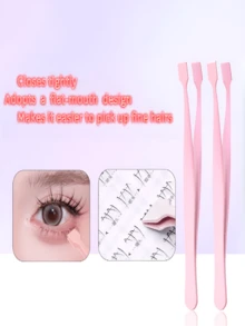 Multi-Functional Lash Applicator Tool & Eyelash Applicator Tool, Perfect Grooming Beauty Tool For Precise Lower Lash Application,Precision Stainless Steel Lower Lash Tweezers - Pro-Grade Eyelash Tweezers For Easy Lower Eyelash Extension Application, Versatile Lash Applicator Tool & Eyelash Applicator Tool, Essential Beauty Grooming Tool For Beginners & Pros,Stainless Steel Lower Lash Eyelash Tweezers - Precision Lash Tweezers For Professional Lower Eyelash Extensions - Multicolor - View 10