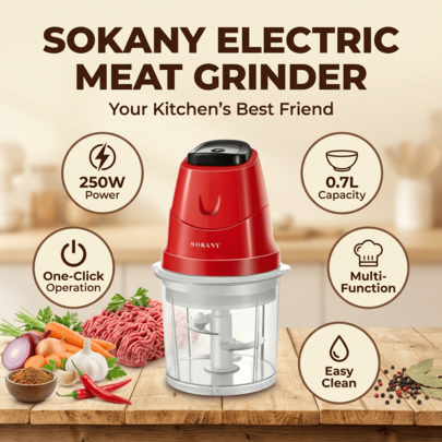 1 pezzo Robot da cucina multifunzione, tritacarne elettrico, mini tritacarne domestico, robot da cucina elettrico frullatore, macchina ausiliaria per