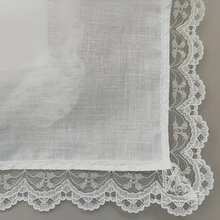 White Lace Handkerchief, Decoration For Weddings, Parties, DIY - Multicolor - View 5