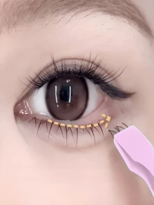 Multi-Functional Lash Applicator Tool & Eyelash Applicator Tool, Perfect Grooming Beauty Tool For Precise Lower Lash Application,Precision Stainless Steel Lower Lash Tweezers - Pro-Grade Eyelash Tweezers For Easy Lower Eyelash Extension Application, Versatile Lash Applicator Tool & Eyelash Applicator Tool, Essential Beauty Grooming Tool For Beginners & Pros,Stainless Steel Lower Lash Eyelash Tweezers - Precision Lash Tweezers For Professional Lower Eyelash Extensions - Multicolor - View 6