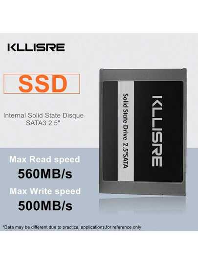 Kllisre 128 Go Disque Dur Etat unicolore, Flash NAND, Interface SATA3, 2,5 Pouces, Convient pour Ordinateur Portable/Bureau