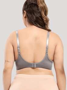 Set Of 2 Women's Maternity Bras For Nursing, Super Comfortable, Seamless - 灰色 - 查看 3