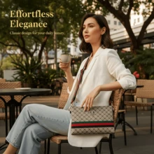 1pc Men's Wristlet Clutch Crossbody Bag, Women's Fashionable Multi-Function Shoulder Bag, Large Capacity Portable Printed Design Side Bag, Valentine's Day Holiday - Multicolor - View 2