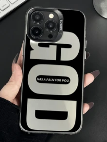 Slogan 1pc "God Has A Plan For You" Shock-Proof Phone Case, Compatible With IPhone 7 8 X XR 11 12 13 14 15 16 17 Pro Max Plus Air Air, Soft, Unique, - Multicolor - View 5