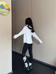 Nike休閒簡約舒適針織運動褲女米白色 - 黑色 - 查看 8