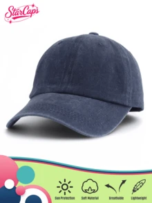 1 chiếc mũ lưỡi trai nữ kiểu cổ điển, dáng suông, buộc cao, thích hợp cho hoạt động ngoài trời, đa năng. - 1 cái - Xem 13