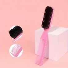 4 pezzi Set di spazzole e pettini per capelli per bambini, spazzola per arricciare con corona alta + pettine per trecce + pettine per sopracciglia, adatto per tutti i tipi di capelli, pettine per pulizia, pettine 2-in-1 per acconciature, pettine portatile a denti fini, strumenti multifunzione per lo styling dei capelli - Multicolore - Visualizzare 4