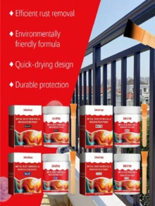 150g Water-Based Stainless Steel Coating (Gray/White/Blue/Black), Waterproof, Anti-Rust, Metal Base Layer, Durable Repair Coating, Provides Multiple Colors, Anti-Rust And Metal Repair Coating, Anti-Corrosion/Anti-Rust, Easily Solves Rusting Issues, Suitable For Various Iron, Metal, Wood Indoor And Outdoor, Home, Furniture, Water-Based, Waterproof, Anti-Pollution - Multicolor - View 4