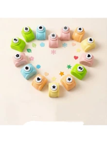 1/2/5pcs Small Embossing Tool, Stamping Machine, Hole Punch Tool, Recommended For Ages 14+, Mini Embossing Machine, Handmade DIY Craft Supplies (Assorted Colors) - Multicolor - View 10