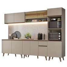 Cocina Integral Completa Modular Madesa Nice 300cm Crema - Beis - Ver 2