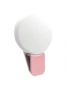 Mini Ring Light, Upgraded Small Clip-On Ring Light, Portable LED Phone Light, Adjustable Brightness - Multicolor - View 7