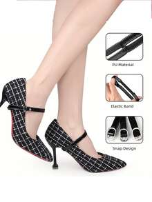 Detachable Adjustable Non-Slip High Heel Straps, Faux Leather Replacement Shoelaces With Buckle, Removable Ankle Strap - Multicolor - View 3