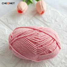 1团手工编织毛线，适合编织毛衣/背心和各种手工艺品，中等粗细毛线球，钩针编织套装，可用于制作帽子/围巾/钩针拖鞋