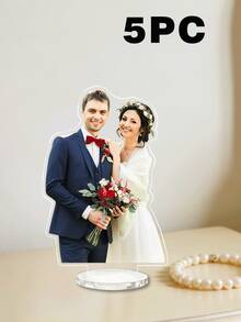 Custom Acrylic Photo Stands, Including Wedding Photo Stands And Family Stands, Can Be Printed With Your Favorite Wedding Photos, Couple Photos, Or Pet Photos To Showcase Personality. With A Double-Sided Design And A Delicate, Compact Size, They Are An Ideal Gift For Friends And Family - Multicolor - View 18