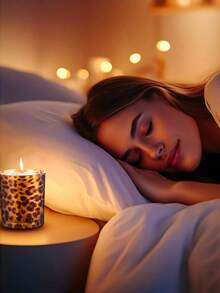 1个复古豹纹烛台，空杯，浪漫烛光晚餐装饰，香薰蜡烛杯，桌面摆件，节日派对用品，送给家人和朋友的礼物 - 彩色 - 查看 11