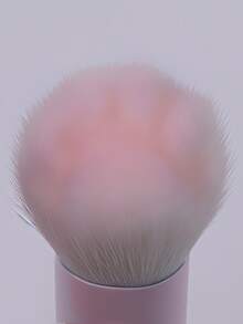 1pc Pink Cute Cat Paw Shaped Multi-Use Blush Highlighter Cream Makeup Brush, Powder Foundation Blending, Fluffy Applicator, Professional Design, Soft Bristles - Pink - View 6