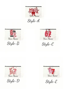 Customizable Cosmetic Bag, Personalized Toiletry Bag, Personalized Bridesmaid Gift, Customizable Zipper Makeup Bag, Lightweight, Coin Purse For Commuting, Business & Casual, Beauty Accessories, Travel Essentials, Multifunctional, Suitable For Her, Girlfriend, Mom, Boyfriend, Friend, Ideal Gift For Anniversary, Birthday, Winter, Valentine's Day, New Year, Ramadan - Multicolor - View 7