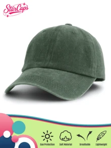 1 chiếc mũ lưỡi trai nữ kiểu cổ điển, dáng suông, buộc cao, thích hợp cho hoạt động ngoài trời, đa năng. - 1 cái - Xem 6