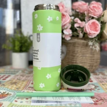 32OZ Insulated Stainless Steel Water Bottle Double-Layer Kettle With Straw Vacuum Flasks For Sports Travel - 彩色 - 查看 14