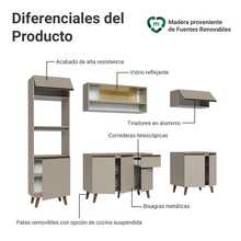 Cocina Integral Completa Modular Madesa Nice 260cm Crema 01 - Beis - Ver 4