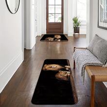 [Machine Washable Doormat] Proud Lion Autumn Theme Washable Entryway Mat - Thick And Durable Polyester Kitchen And Bathroom Rug, Machine Washable, Great For Home Decor, Doormat, Small Rug, Welcome Mat, Carpet, Floor Mat, Outdoor Doormat, Kitchen Rug, Home Decor, Front Door Mat, Area Small Rug, Outdoor Mat, Home Decor, Area Rug, Garden Rug, Washable Carpet - Multicolor - View 3