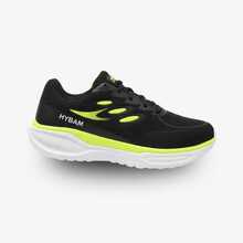 Men's Athletic Shoes For Gym And Running Fitness Men's Gym Shoes Promotion Style, Comfort And Performance At An Affordable Price Simple Athletic Lace-Up - 黑色/檸檬色 - 查看 5