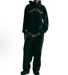 SP5DER Hoodie , SP5DER Print Streetwear Hoodie Pant Unisex Oversized ,Sweatshirt For Men Women , Rhinestone Hoodies Womens Mens Sportswear Set - Đen/bộ - Xem 4