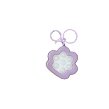 2026 New Cartoon Cat Claw Squeeze Stress Relief Keychain, Couple Backpack Pendant, Pressure Release Button Keychain, Birthday/Christmas/Valentine's Day/Holiday Gift - Multicolor - View 3