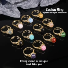 Leo 4-In-1 Zodiac Jewelry Gift Set For Women And Men Constellation Necklace Bracelet Ring And Keychain Perfect Birthday Christmas Valentines Gift Unique Choice Astrology Jewelryset - Black - View 4