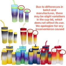 3 pezzi Tazze per auto con finitura opaca, 3 borracce sportive da esterno dai colori vivaci, portatili e alla moda, forniture per la cucina, adatte per ciclismo all'aperto, escursionismo, maratona, yoga, essenziali per il dormitorio, necessità per i viaggi - Multicolore - Visualizzare 4