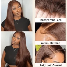 BINF Hair Shines As Spring Arrives Straight 4# Brown 13x4 Lace Closure Frontal Pre Plucked For Women Glow In The New Spring Brazilian Hair Transparent Closure For Wig Make Beautiful Hair For The Lucky Spring Brown Lace Front #4 Human Hair Family Reunion Dinner Wig Look Straight Chocolate Brown 13*4 Lace Frontal Wig For Temple Fair Brazilian Bone Straight Remy Human Hair Lace Frontal Wig Hairstyle For Family Portrait 16A Chocolate Brown 4 Straight Human Hair Romantic Glow With Perfect Hair 13x4 Lace Frontal Closure Love Found In Gorgeous Hair Brazilian Virgin Remy High Quality Natural Look Chic Wig For Valentine's Date - #4 Thẳng 13x4 Mặt trước - Xem 6