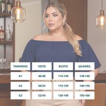 SUMMER 2026 PROMOTION - Plus Size  Blouse, Young, Chic, Elegant Fashion, Premium Dunas Fabric, BEACH - EVERYDAY - WORK - 藏蓝色 - 查看 4