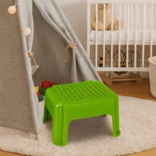 2 piezas de bancos de plástico multiusos para niños, colores surtidos - Multicolor - Ver 7