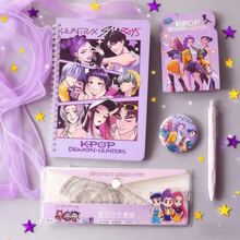 KPOP Witch Hunting Girl Group High-Value Stationery Set, Practical School Supplies, Learning Rewards Gifts, Excellent Souvenirs