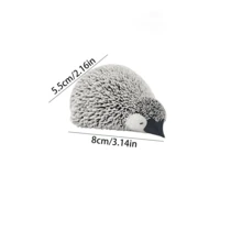 新款跨境3D打印夜光毛绒企鹅摆件，站立和卧姿 - 夜光藍 - 查看 2