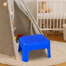 2 piezas de bancos de plástico multiusos para niños, colores surtidos - Multicolor - Ver 2