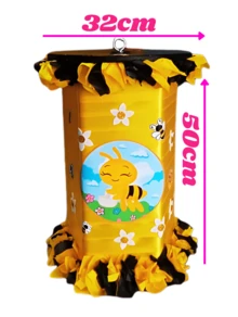 PIÑATA GIRATORIA ABEJITA AMARILLA 50 CM DE ALTURA CARTON
